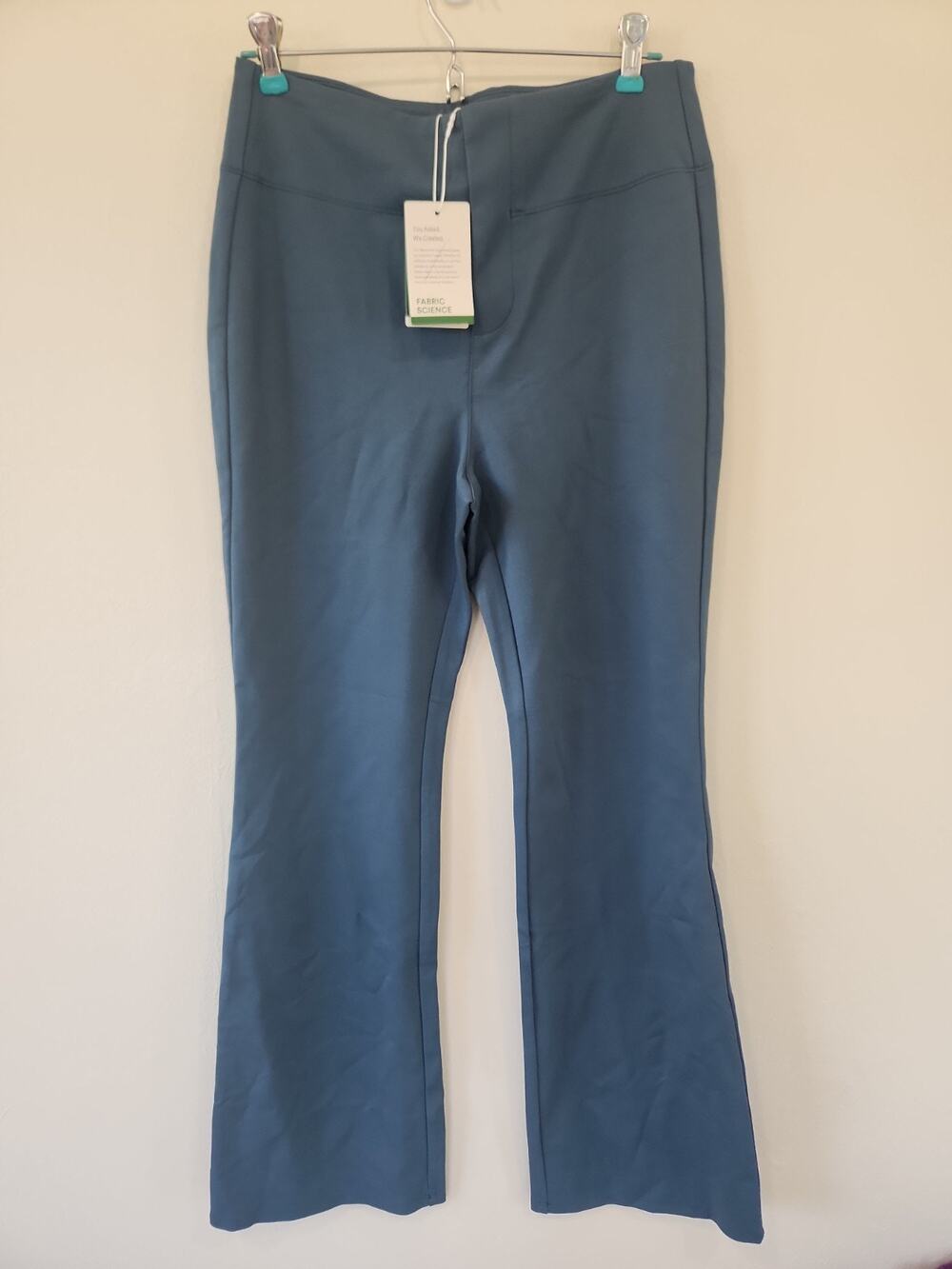 Halara Stretch Trousers Blue Size M Regular Flare Leg High Waist New